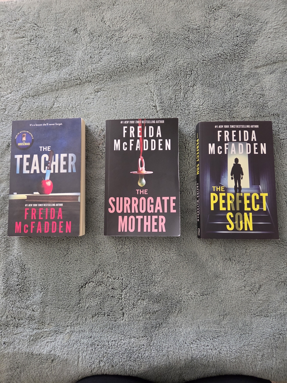 Freida McFadden Thriller Bundle - Black Covers with Pink & Yellow Accents